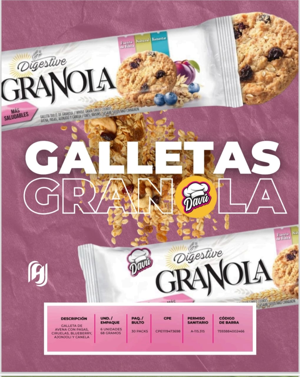Galletas de Granola